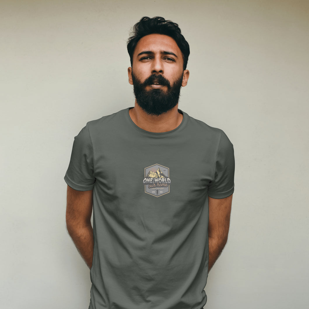 Junglo tee maglietta One World Earth Green