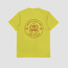 Carica l&#39;immagine nel visualizzatore di Gallery, Junglo tee maglietta Earth Love Mustard
